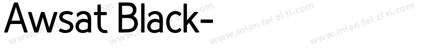 Awsat Black字体转换